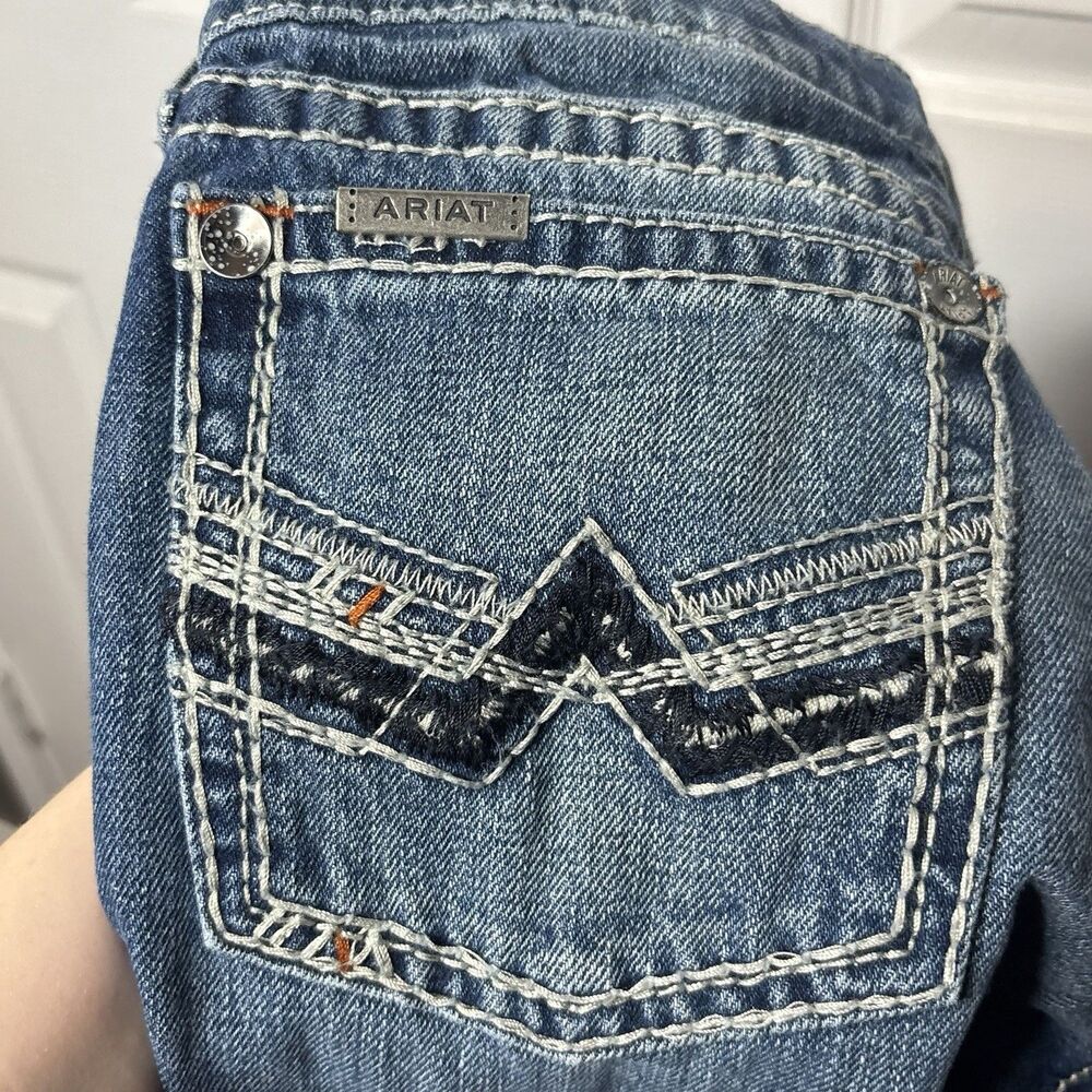 Ariat Boys 16 Slim B5 Bootcut Jeans Medium Wash Western - Picture 10 of 10